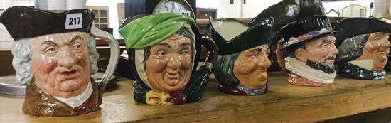 Group of character jugs (10)